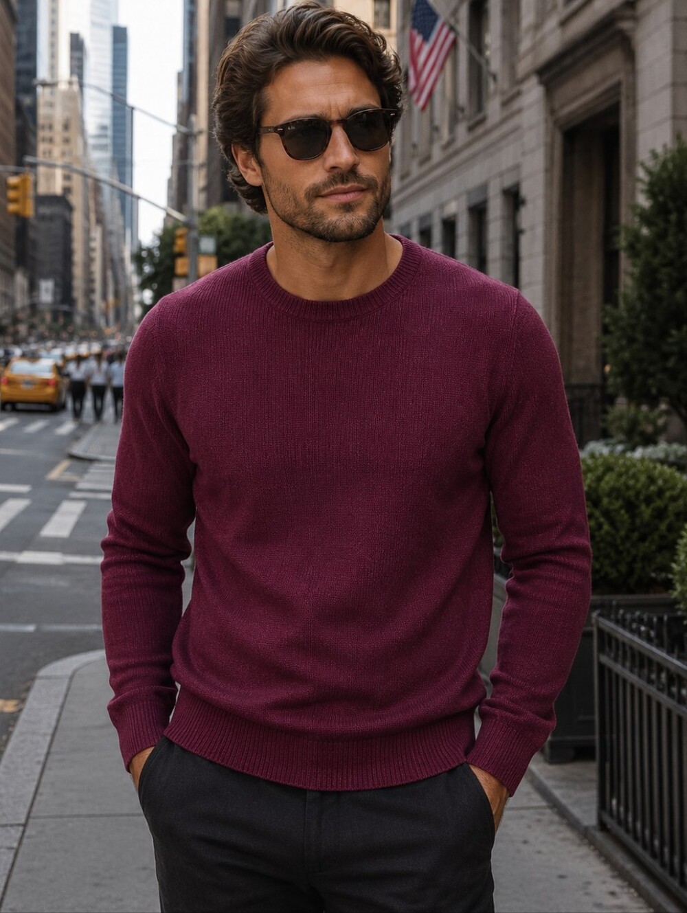 Vintage New York Sportswear Exchange Shetland 100% Wool Men's Crewneck Sweater